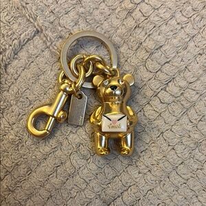Coach Gold Bear Keychain